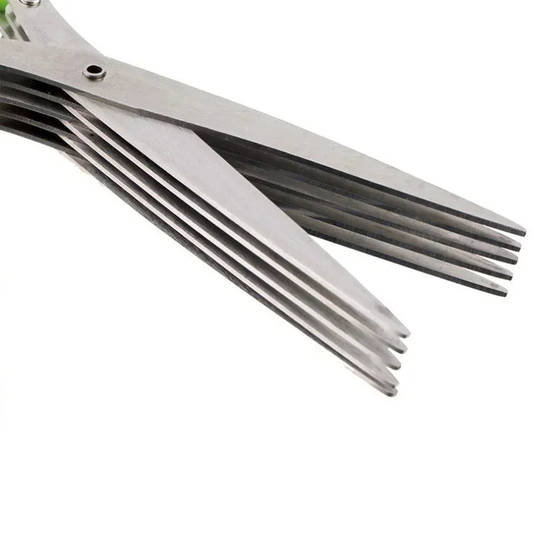 Premium Stainless Steel Kitchen Shears with Multi-Layer Blades for Fast Food Preparation