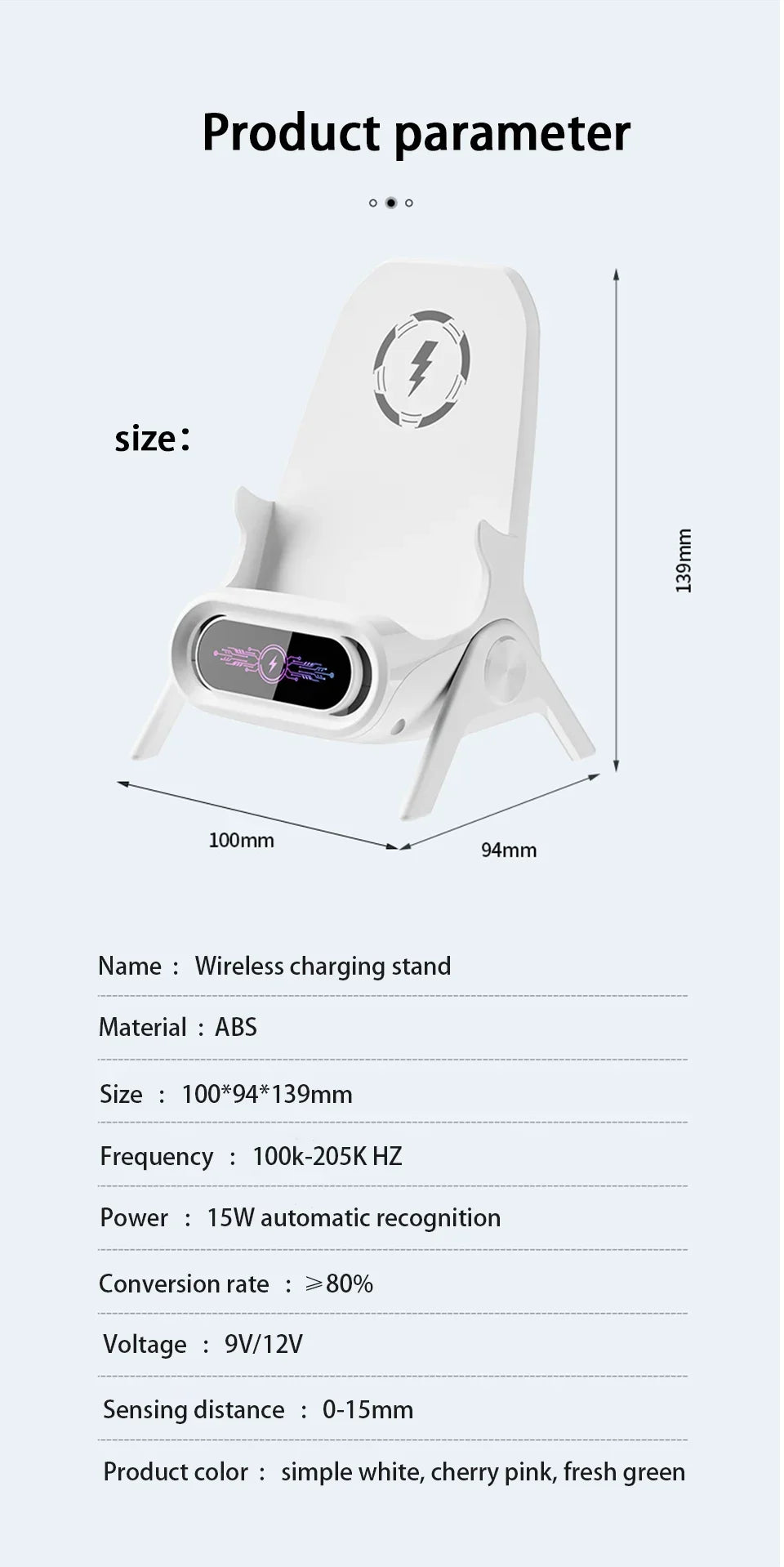 2025 Wireless Magnetic Fast Charger – 3D Cute Stool Design Desktop Stand & Phone Prop