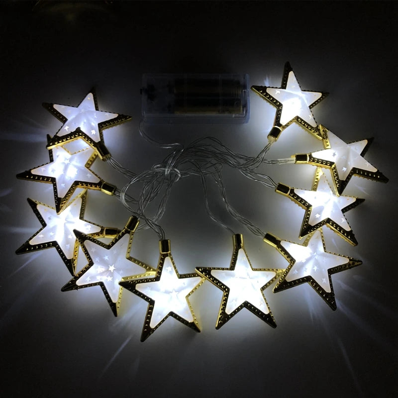 Ramadan & Eid LED Lantern String Lights – Decorative Hanging Lights for Home, Party & Festival Decor