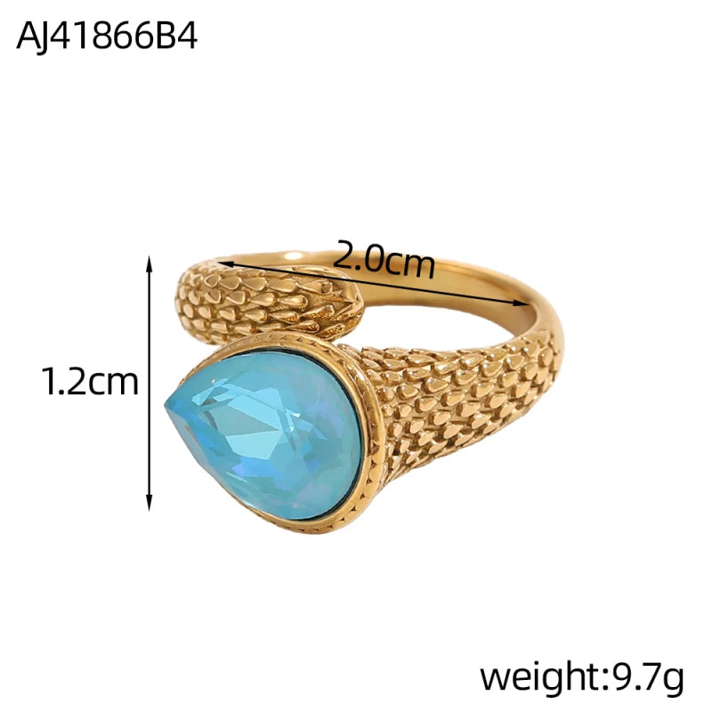 14K Gold-Plated Adjustable Ring