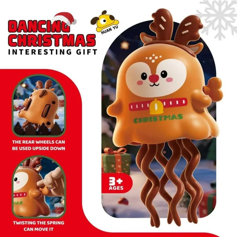 Magic Dancing Corn Toy – Fun Inertia Pull-Back Octopus Design | Creative Spinning Toy for Kids | Perfect Gift for Christmas, Halloween & All Occasions