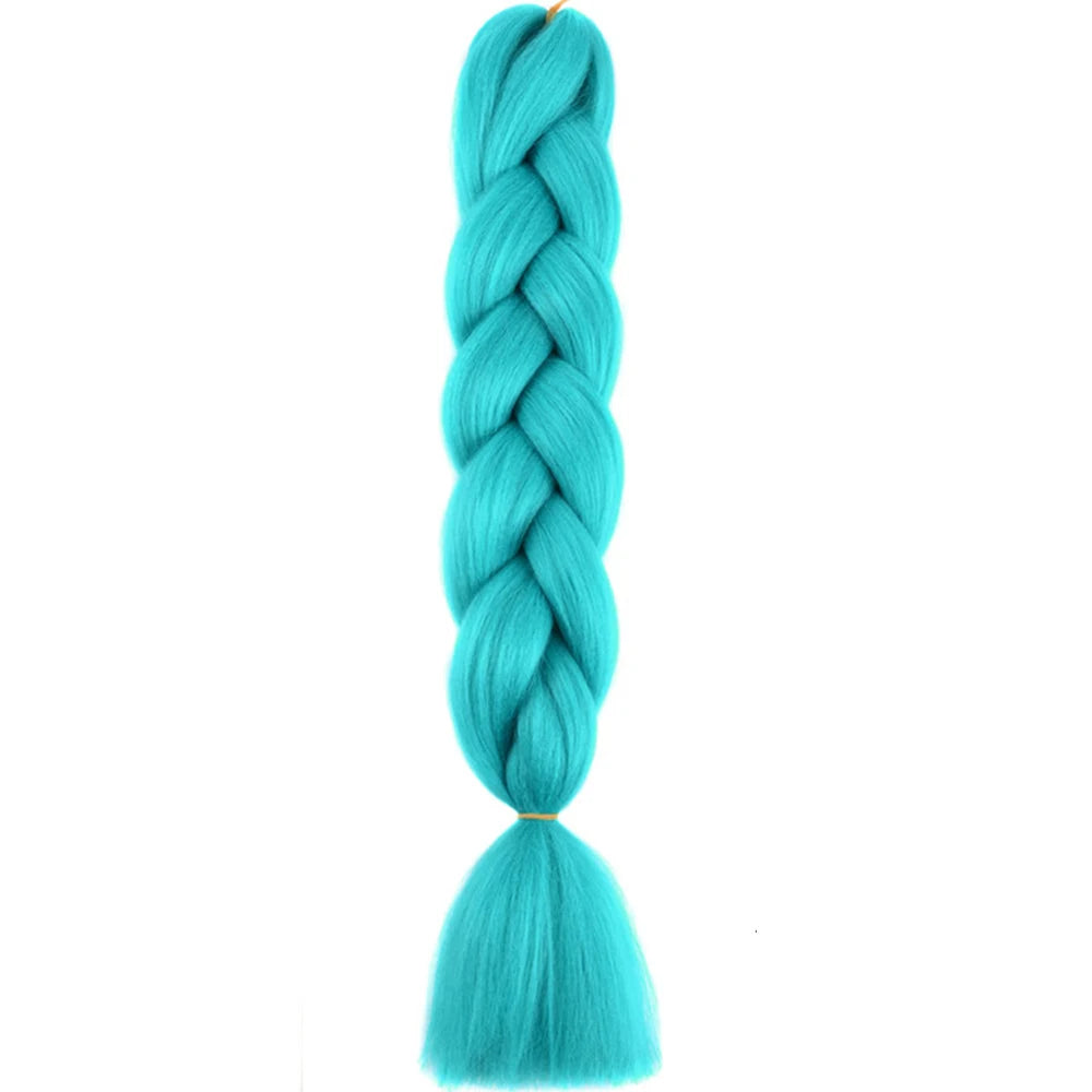 GlowStrands 24” Jumbo Braids for Kids & Adults – Ombre Kanekalon Hair Extensions, Easy Styling & Natural Feel