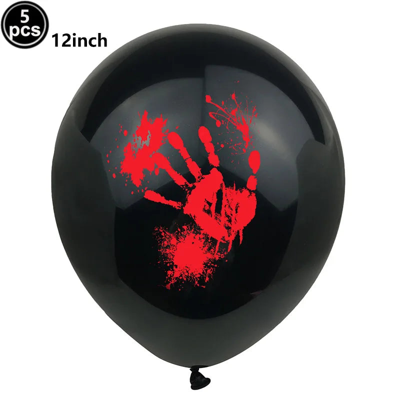Halloween 12-Inch Latex Balloons for Spooky Party Decorations