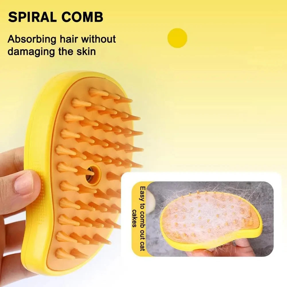 3-in-1 Pet Grooming Brush for Cats and Dogs – Spray Grooming & Massage Comb