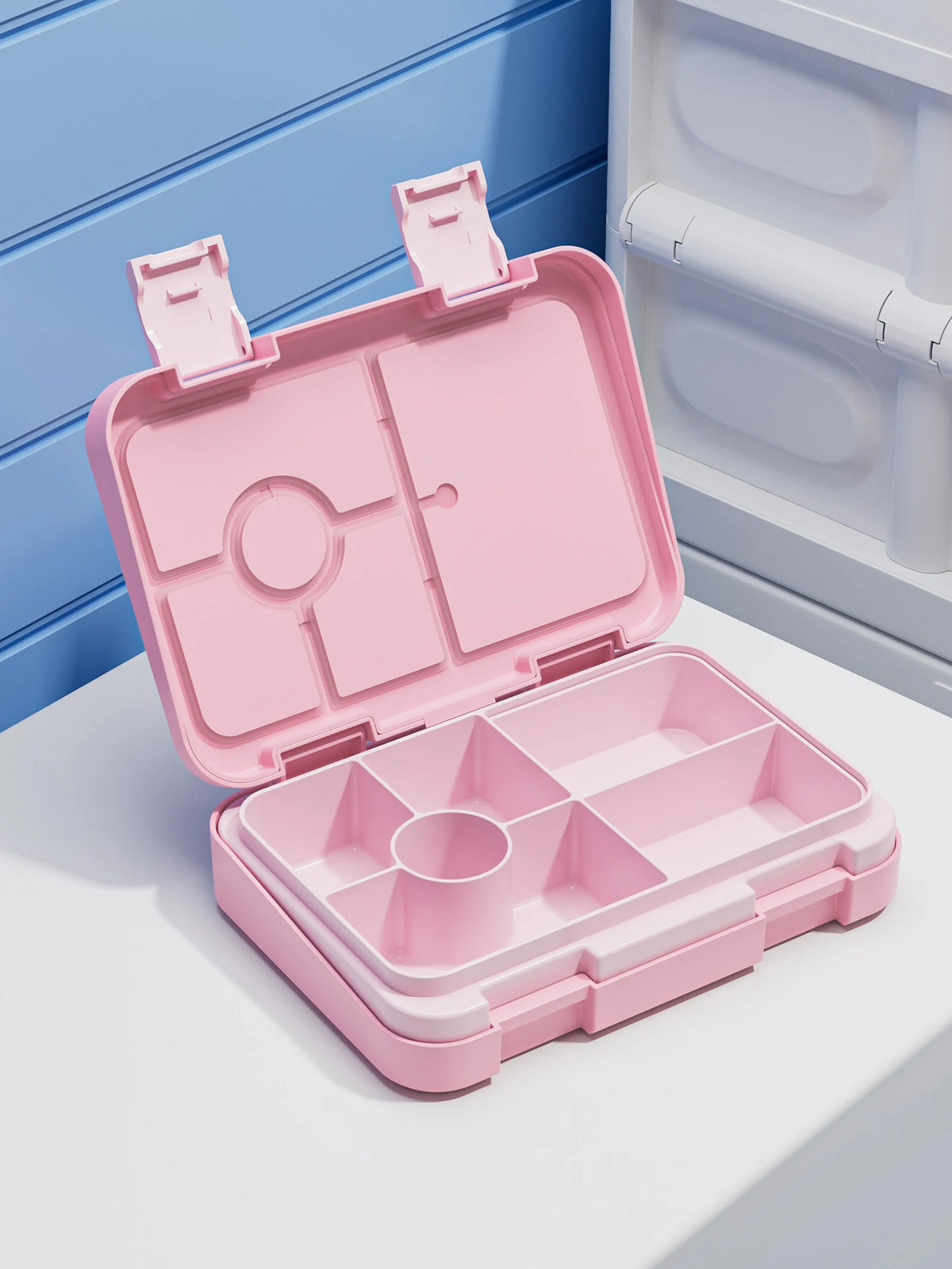Cartoon Printed Microwavable Bento Lunch Box with 5 Compartments