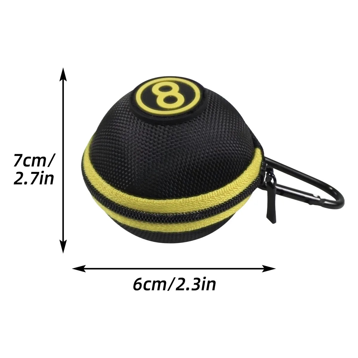 Tournament Standard Resin Billiard Balls Set with Carry Case
