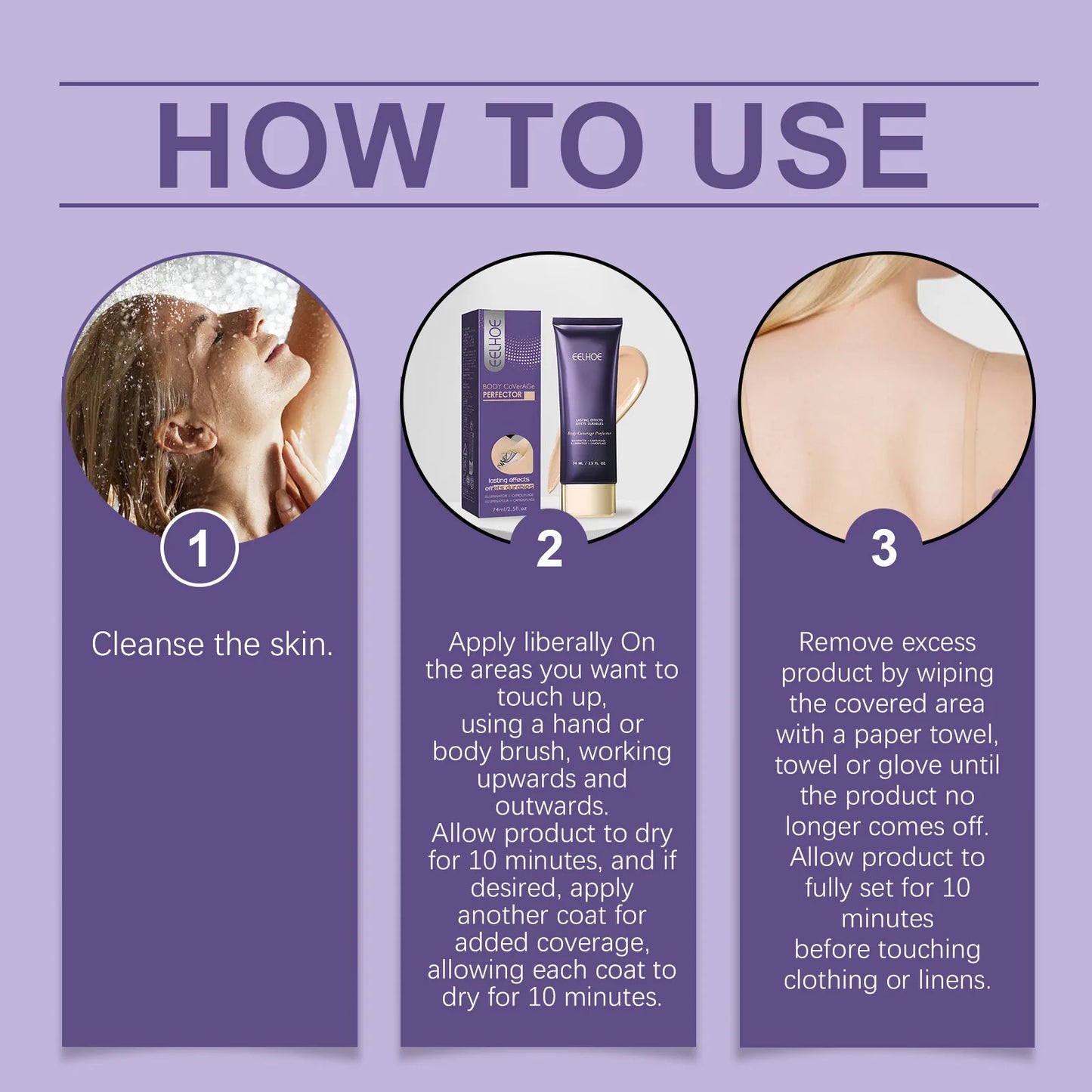 Body Concealer – Full Coverage, Long-Lasting & Waterproof – Flawless Natural Finish for Scars, Blemishes & Imperfections