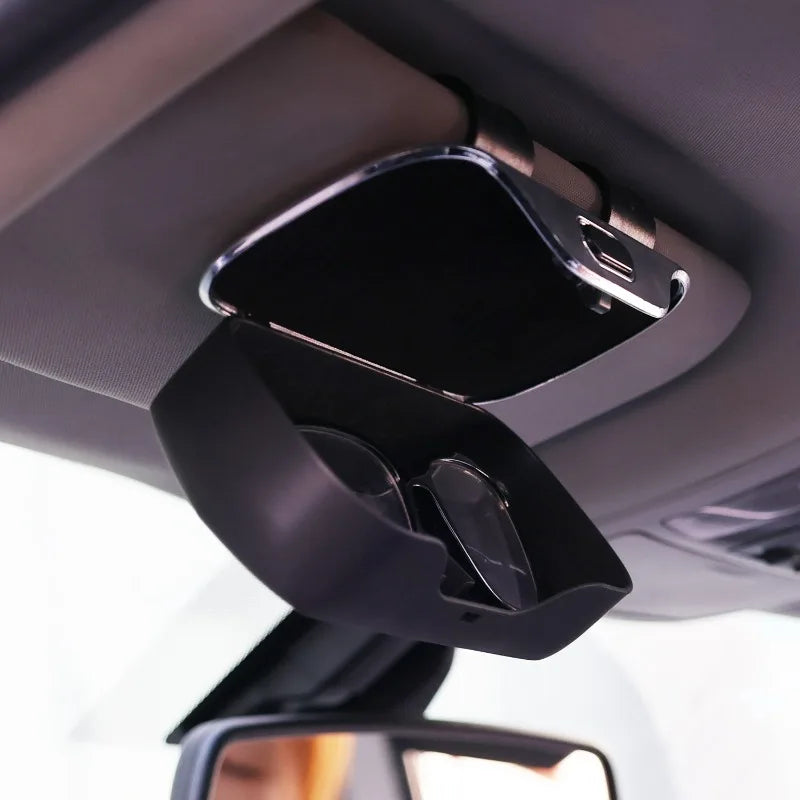 Portable Car Sunglasses Holder – Glasses Case for Sun Visor, Driving Accessories