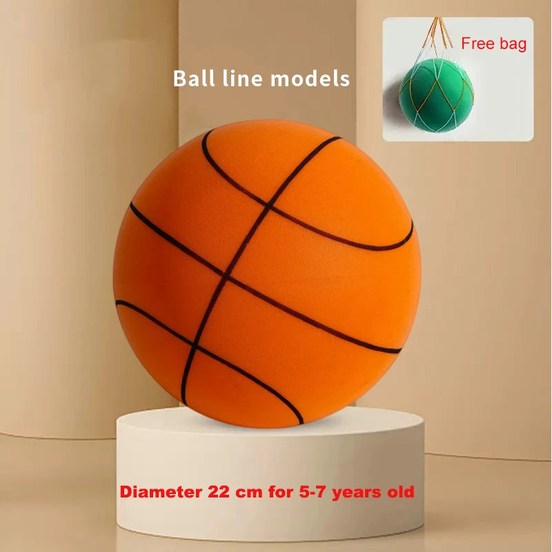 Silent Foam Basketball – Soft No-Noise Indoor Practice Ball (Sizes 3/5/7)
