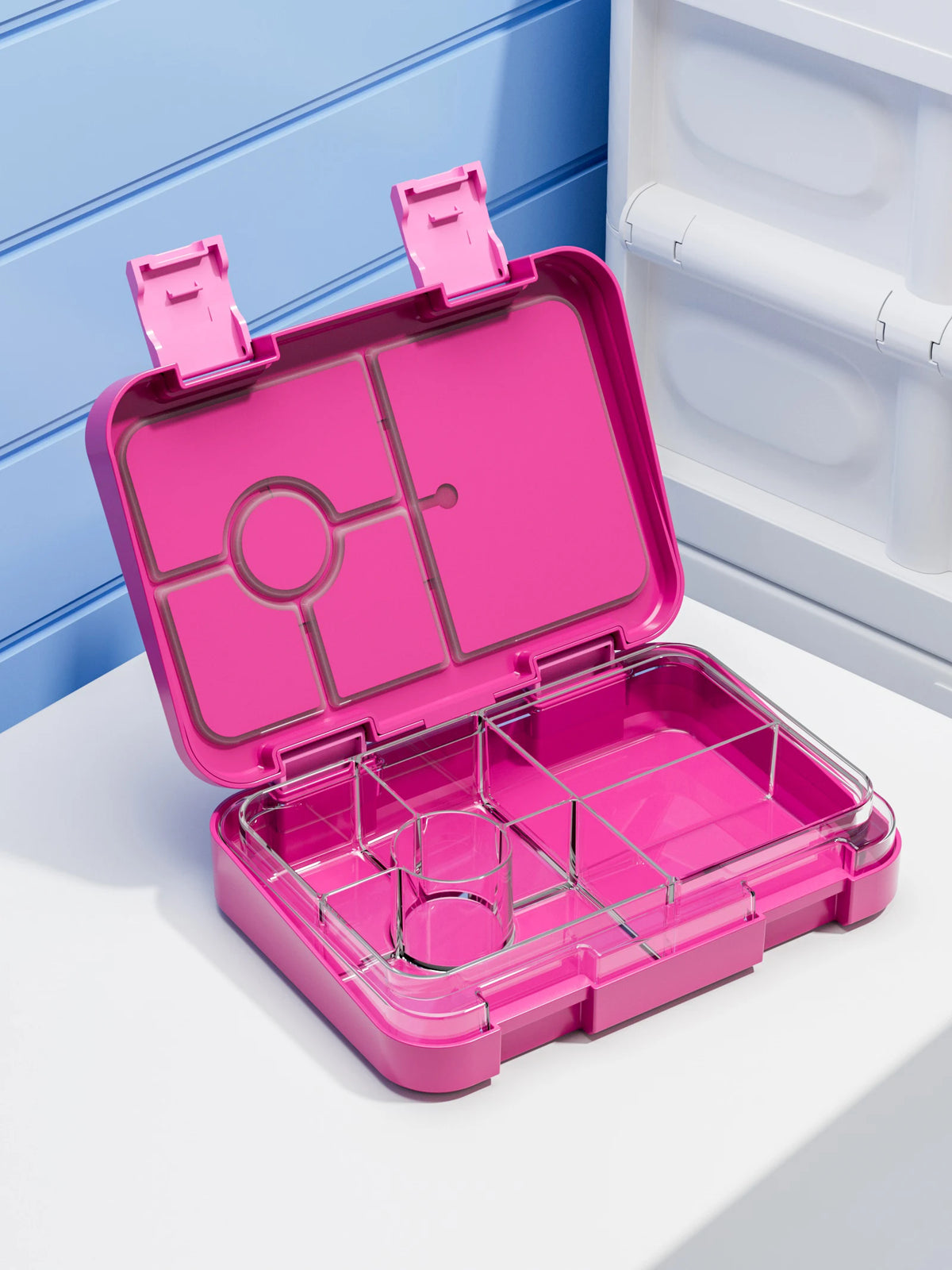 Cartoon Printed Microwavable Bento Lunch Box with 5 Compartments