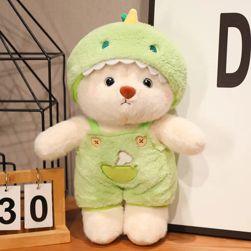 Anime Plush Toy 25/35cm – Jointed Bear, Bunny, Duck, Shark, and Pig Stuffed Animal