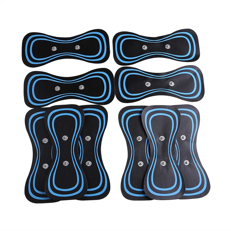EMS Massager Gel Pads – Reusable Electrode Stickers for Muscle Relief & Neck Therapy