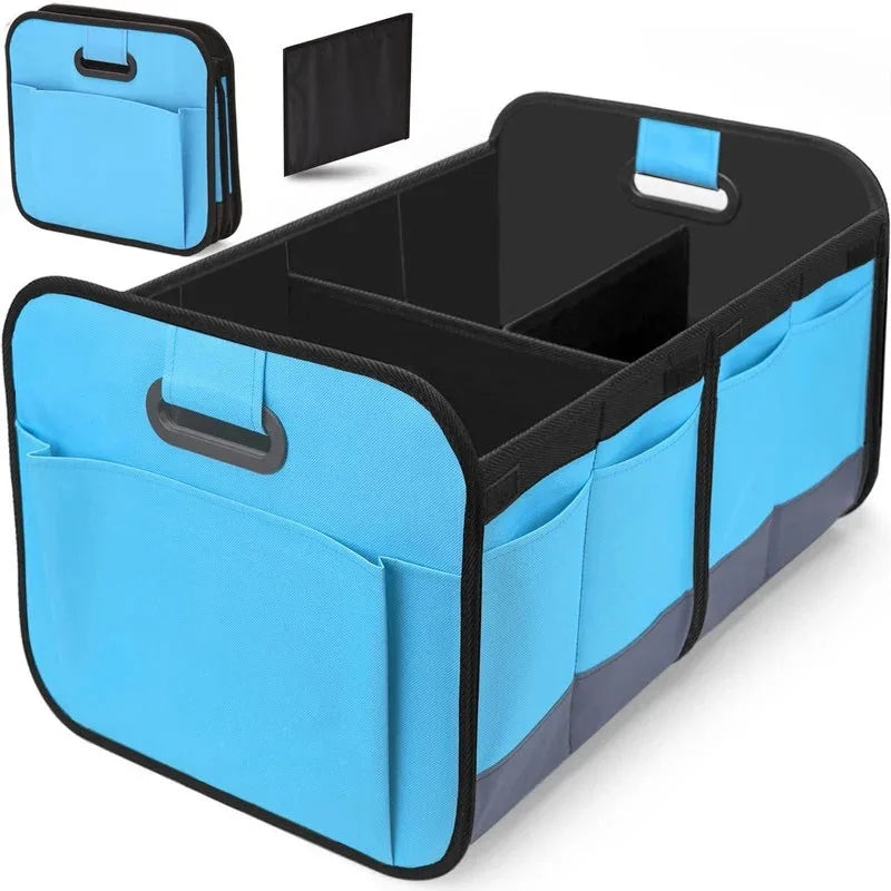Car Trunk Storage Box, Foldable Oxford Cloth Organizer, Large Capacity