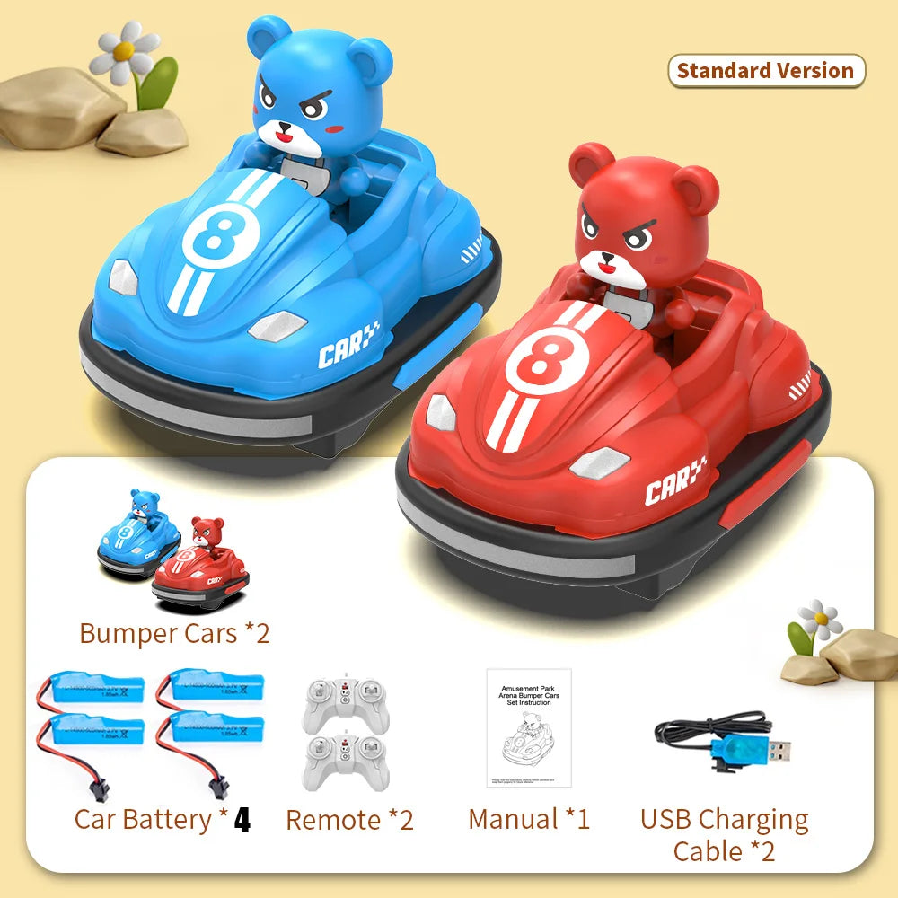 Bumper Battle RC Car with LED – 2.4G Remote Control Racing Car with Music