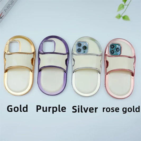 slipper shaped phone case For iPhone 15 14 13 12 11 Pro Max Phone Cover