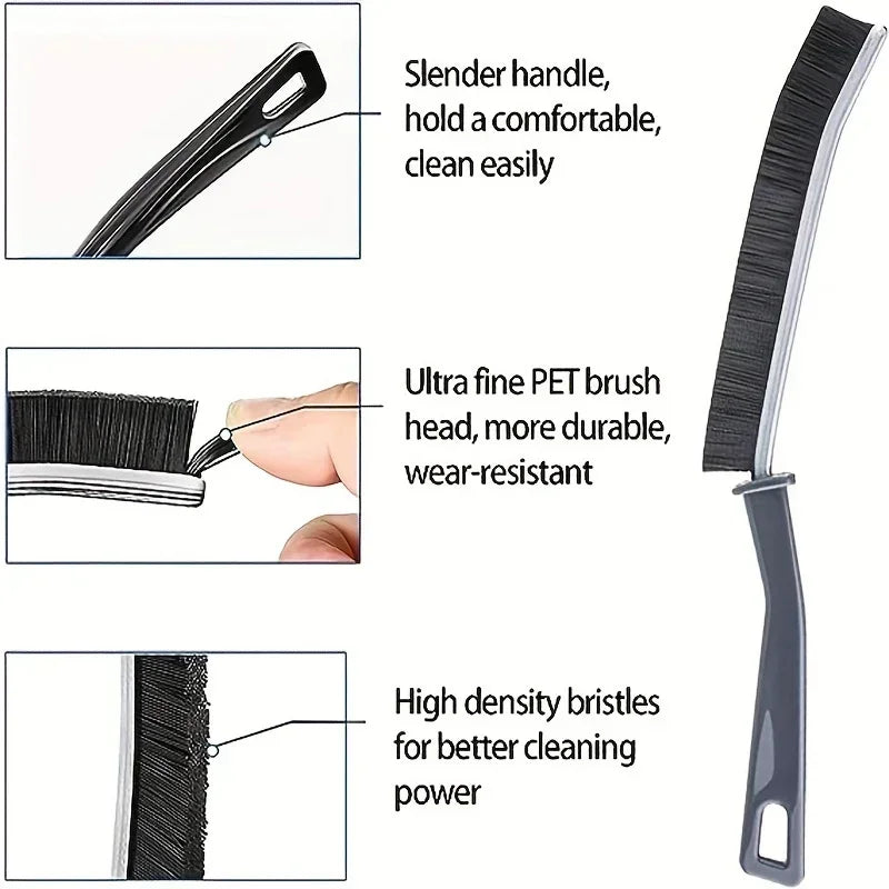 Multi-Purpose Cleaning Brush – Hard-Bristle Scrubber for Windows, Tile Joints, Crevices & Gaps