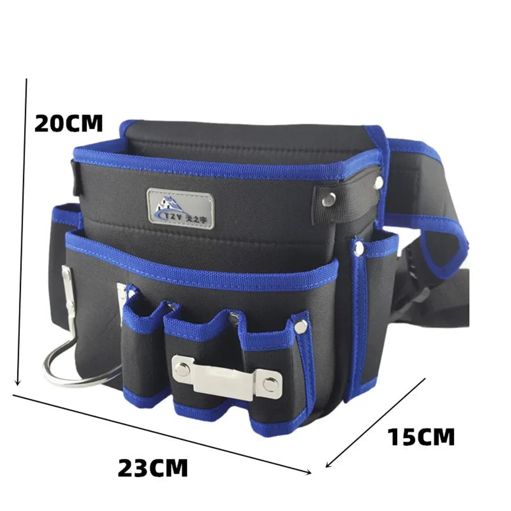 Multifunctional Tool Storage Waist Pack – Cowhide Mechanic & Plumber’s Pouch for Tools and Accessories