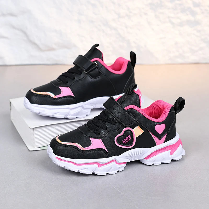 2025 popular fashion casual sports shoes for girls, flat bottomed lightweight sports shoes