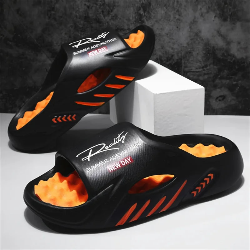 Men's EVA Non-Slip Slides — Lightweight Casual Sandals for Indoor & Outdoor