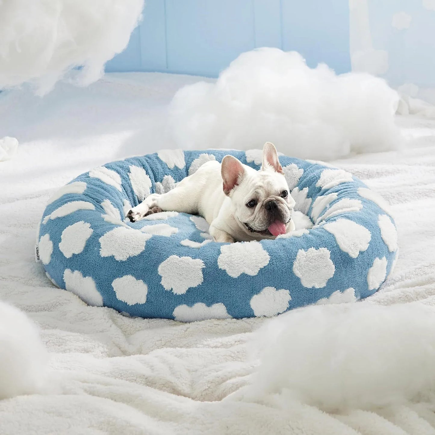 Washable Orthopedic Dog Bed for Small Dogs, Soft Plush Pet Sofa, Cozy Puppy Bed with Non-Slip Bottom