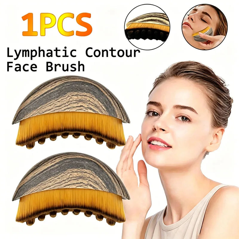Face Contour Brush & Lymphatic Drainage Massager for Jawline, Chin and Facial Sculpting – LBHL31