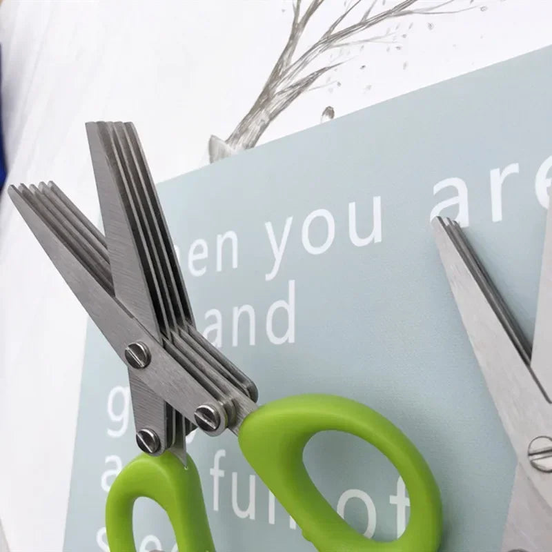 Premium Stainless Steel Kitchen Shears with Multi-Layer Blades for Fast Food Preparation