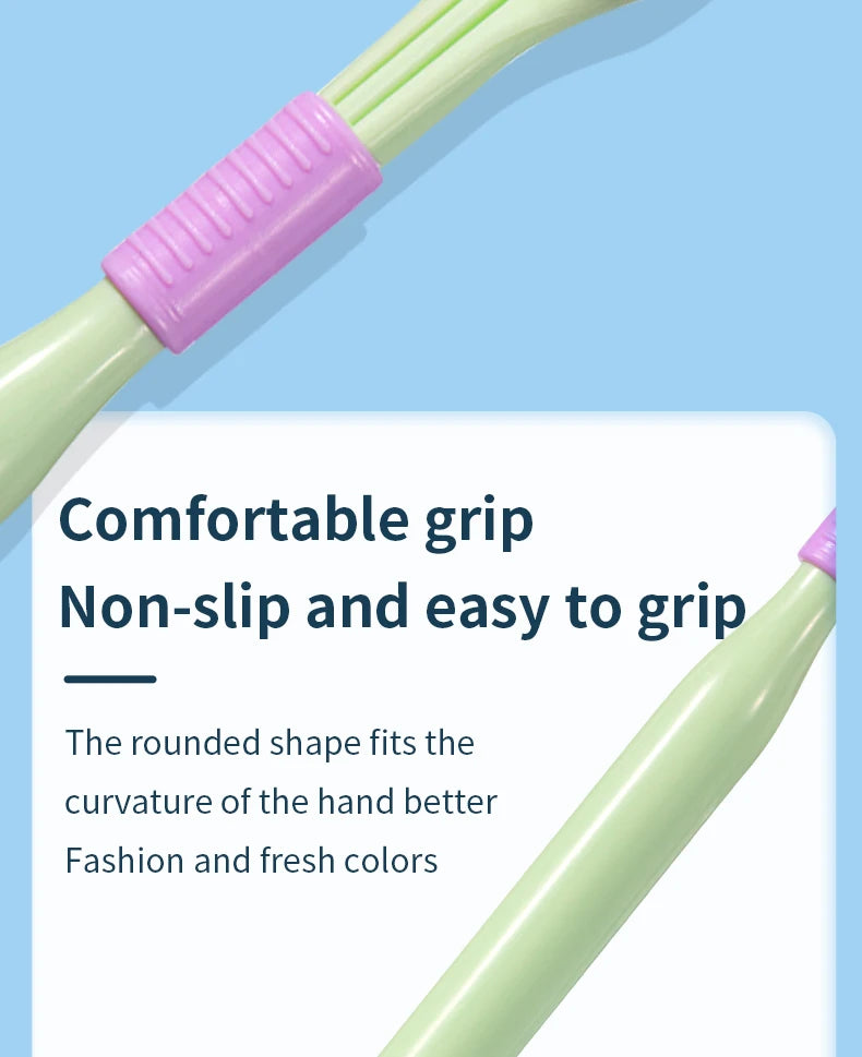 Three-Sided Toothbrush with Soft Ultra-Fine Bristles – Complete Oral Care & Gentle Teeth Cleaning