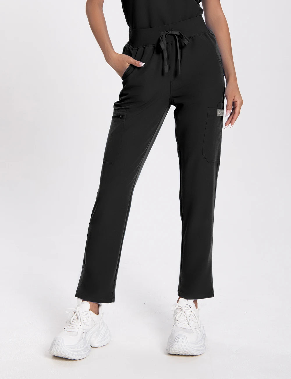 Women’s Antibacterial Scrubs Set – Soft V-Neck Top & Wrinkle-Resistant Pants