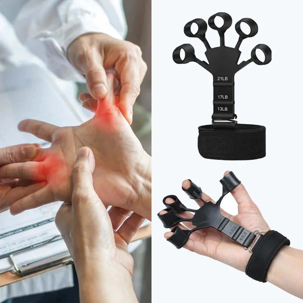 Hand Grip Strengthener and Finger Exerciser Set for Strength and Rehabilitation