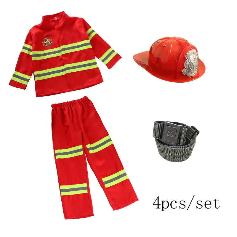 Kids' Firefighter Costume Set