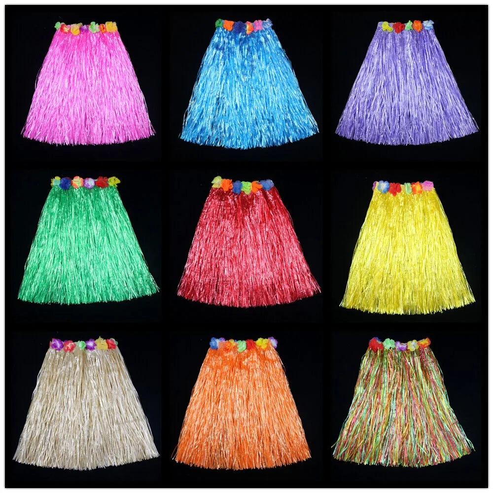 Hawaiian Hula Grass Skirt for Women – 40 cm Luau Party & Fancy Dress Costume