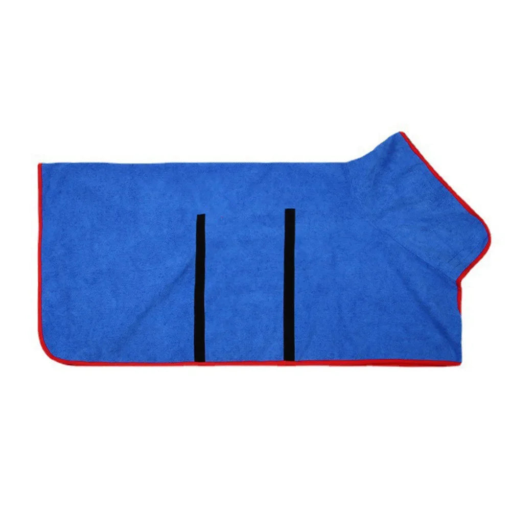 Pet Absorbent Bathrobe Towel – Quick-Dry Full-Body Wrap for Dogs & Cats