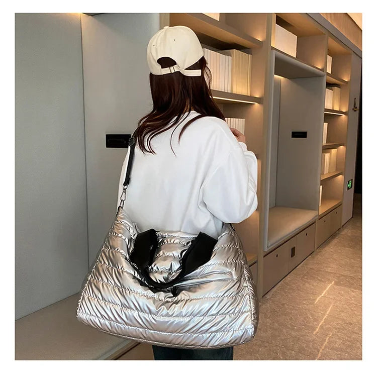 Women’s Travel & Gym Bag – Waterproof Fitness Handbag with Dry/Wet Separation, Perfect for Swimming, Yoga & Sports, Easy Single-Shoulder Carry