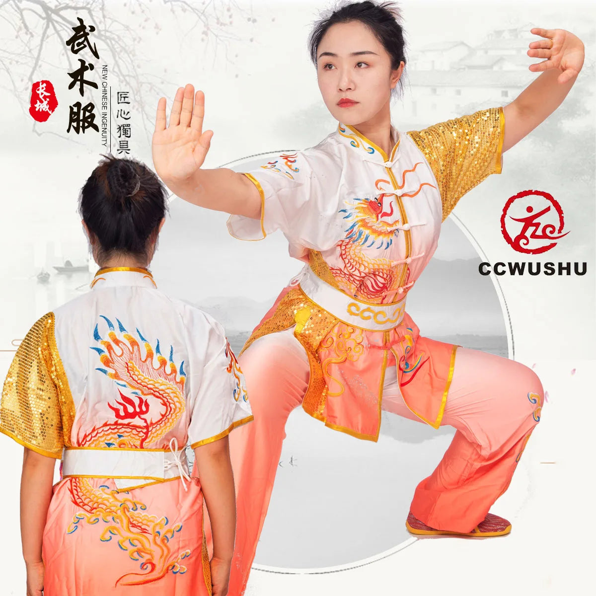 Traditional Chinese Martial Arts Uniform: Wushu Uniform Changquan Nanquan Clothes for Sports and Cultural Activities