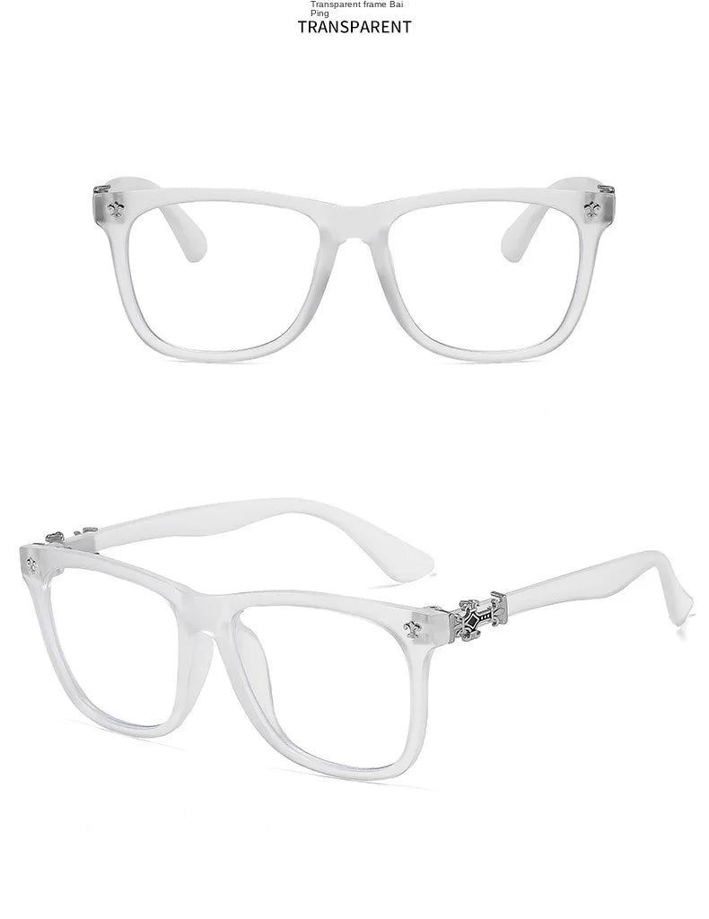 Samjune Square Anti-Blue Light Glasses — Unisex Vintage Eyewear