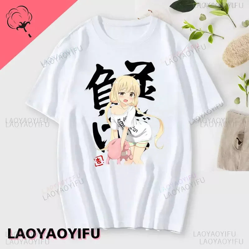 Anzu Futaba Version T-Shirt 2025 New Kawaii Anime Cotton T-shirt Tees for Men Funny cartoon Otaku T-shirt
