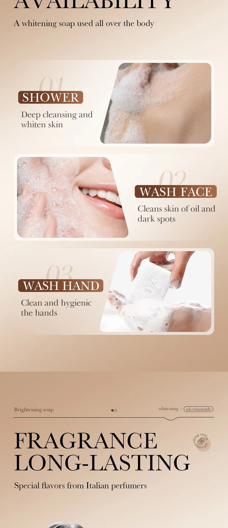 SADOER Face and Body Cleansing Soap Bar