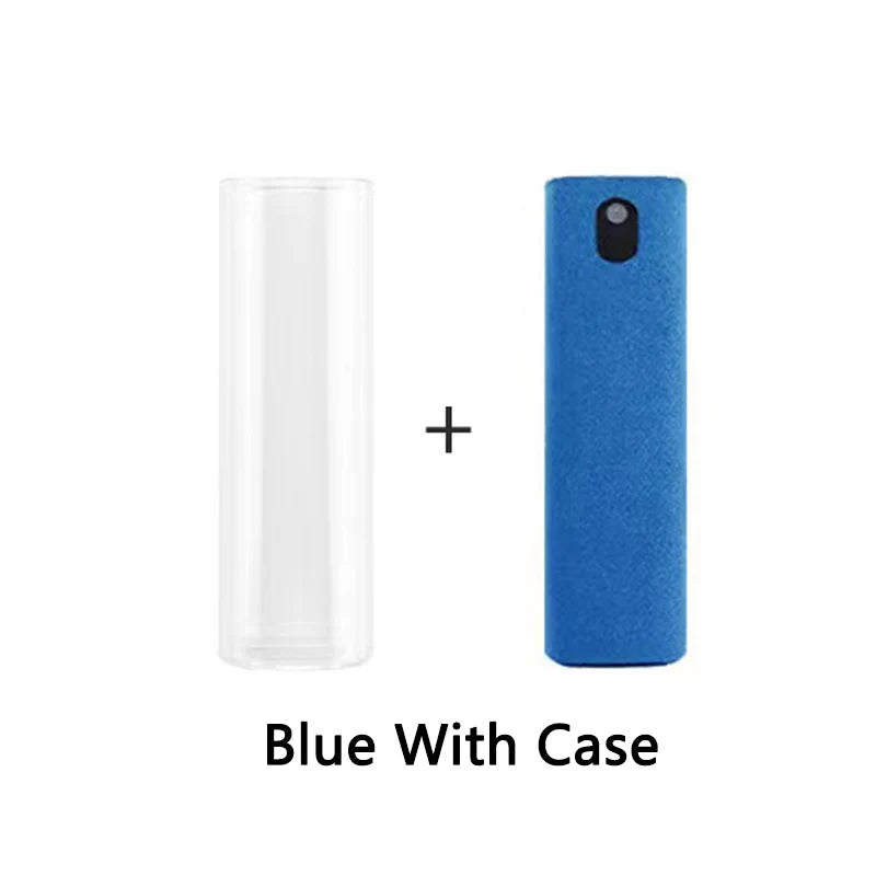 2-in-1 Portable Phone & Tablet Screen Cleaner Spray with Microfiber Cloth – Touchscreen & Glass Cleaning Set