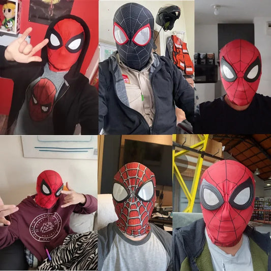 Superhero Spider Mask with Eye Lenses – Kids Roleplay Costume Accessory for Halloween, Cosplay, School Party, Holiday & Birthday Gift