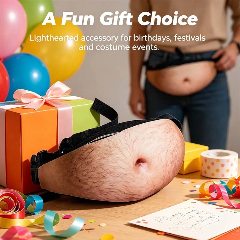 Novelty Beer Belly Waist Bag with Adjustable Strap