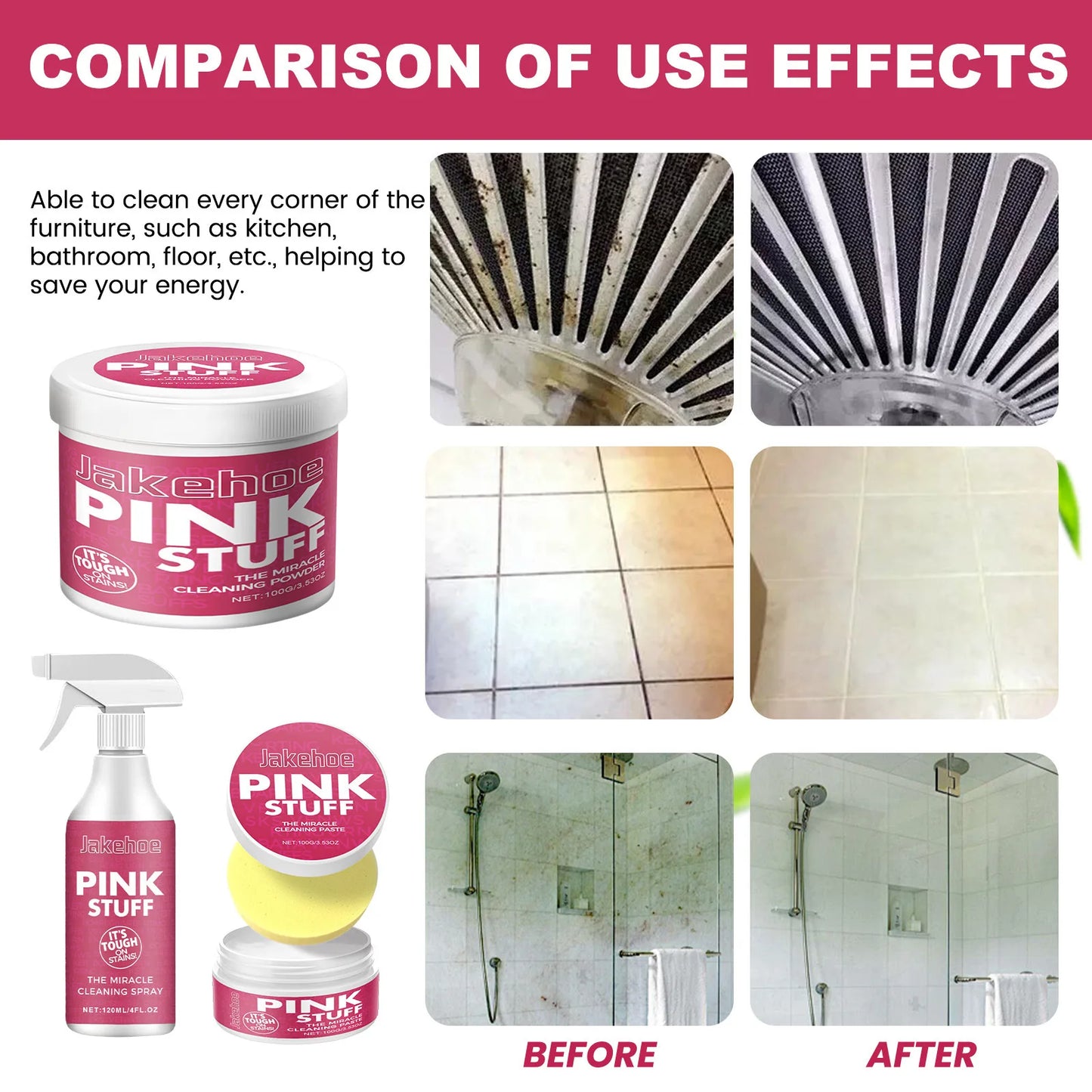 Multifunctional Kitchen Cleaning Kit – Quick & Effective Grease and Stain Remover