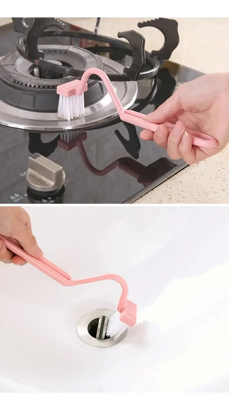 Toilet Cleaning Brush with S-Shaped Curved Handle – Corner & Edge Scrubber for Bathroom Cleaning