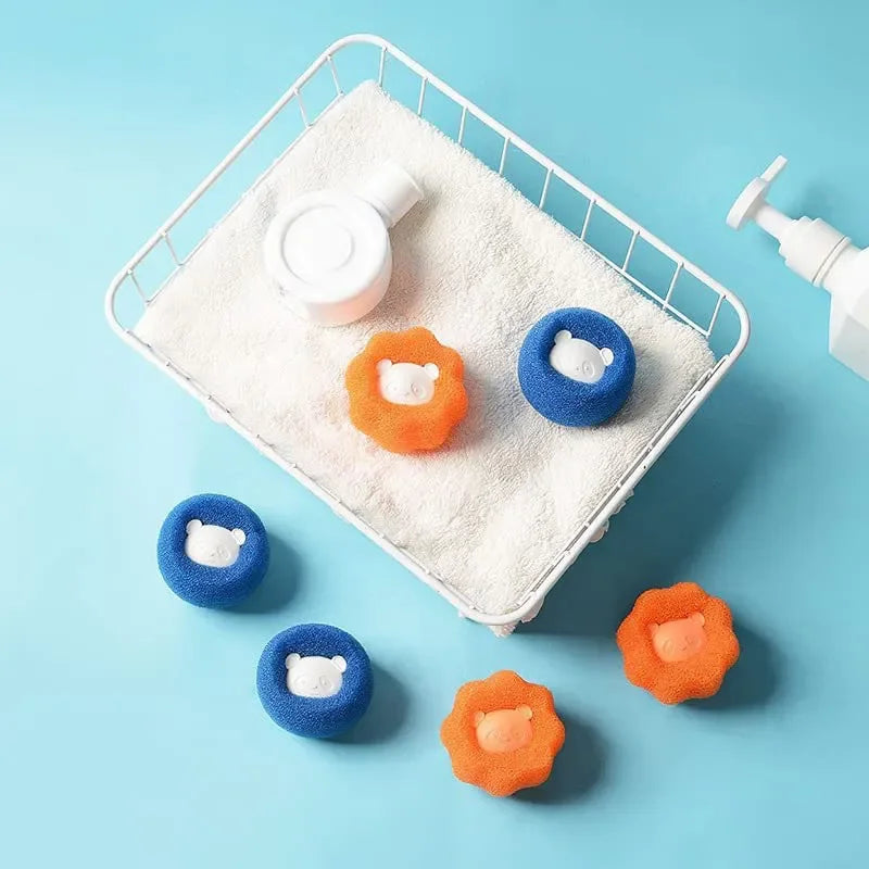 1-5 pcs Reusable Pet Hair Remover Balls – Laundry Washing Machine Filter Wool Sticker – Cat & Pet Fur Lint Catcher for Home