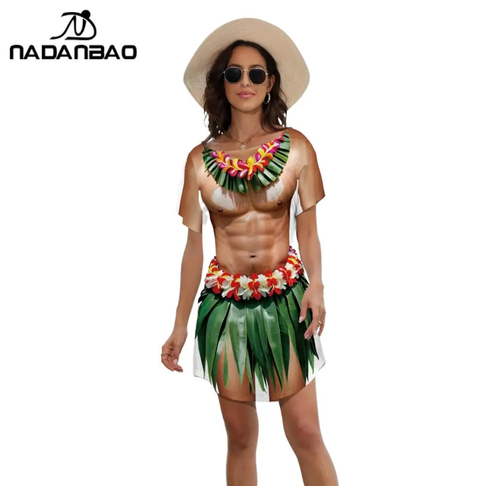 Tropical Hawaiian Cover-Up Dress for Women