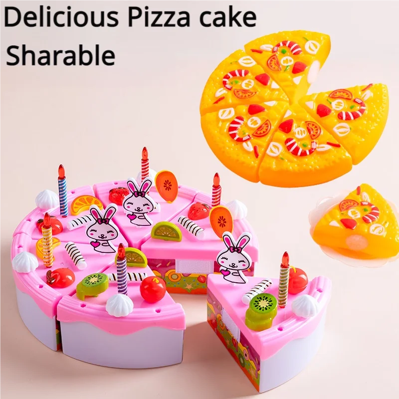 DIY Fruit & Vegetable Cutting Toy Set for Kids – Pretend Play Kitchen Food, Interactive Parent-Child Game, Birthday Gift