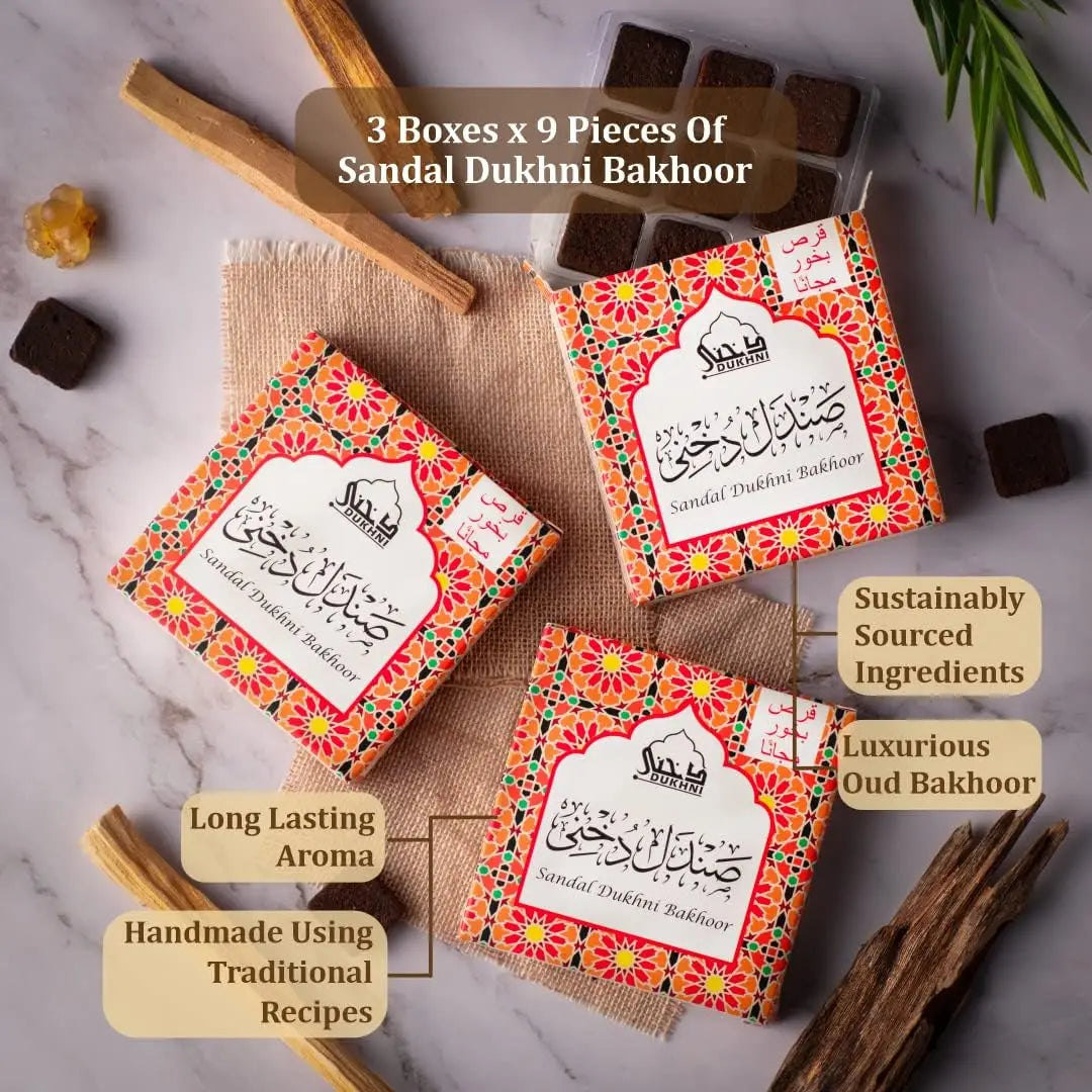 Dukhni-Inspired Arabian Bakhoor | Premium Aromatic Blend for Meditation, Prayer & Air Purification