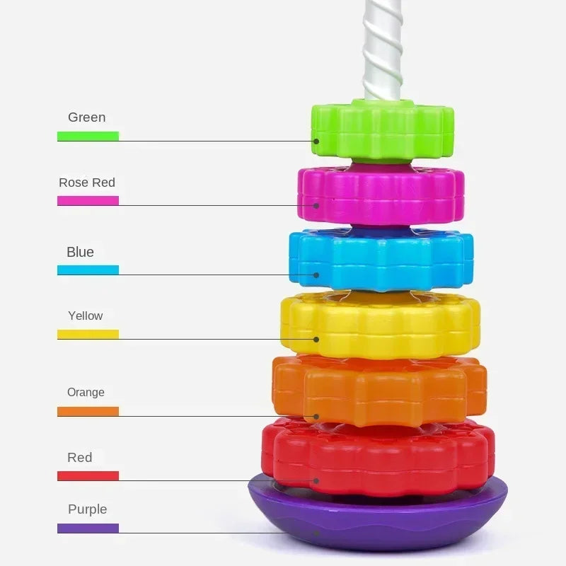 Rainbow Spinning Stacking Tower