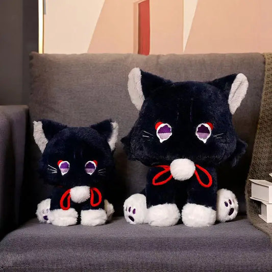 Cute Anime Genshin Impact Scaramouche Cat Plush Doll – Wanderer Pet Cosplay Stuffed Pillow Toy | Birthday Gift