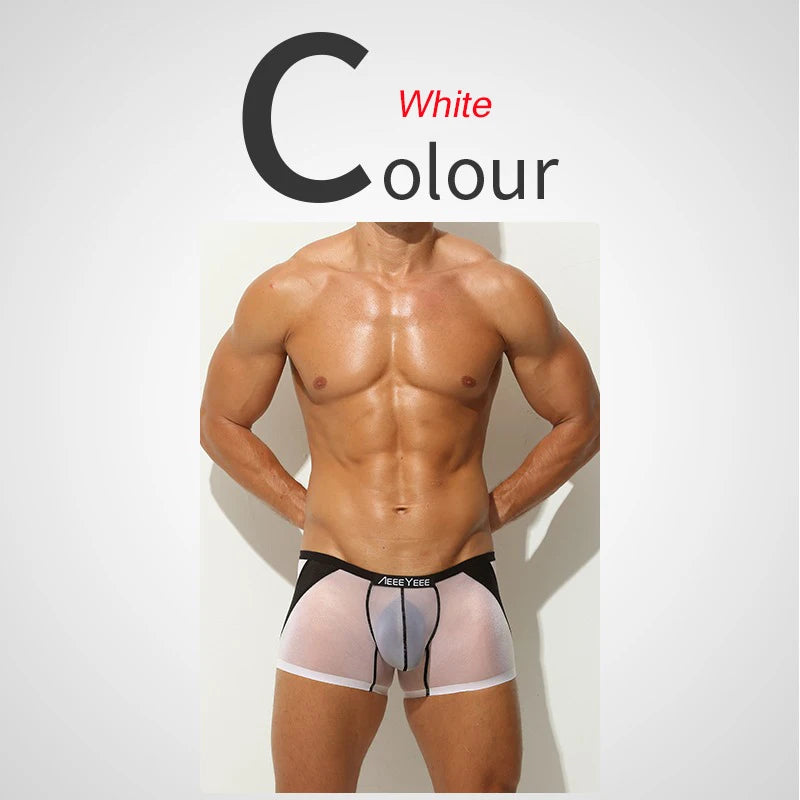 Men’s Ice Silk Boxer Shorts – Slim Fit, Comfortable Underwear, 1 or 2 Pieces