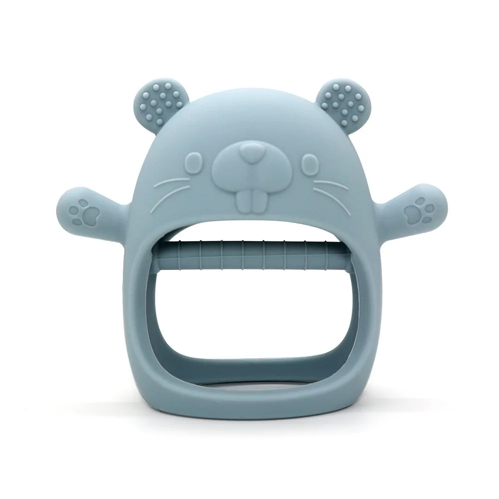 1pc Teether Toys For Baby Bracelet BPA Free Cute Cartoon Animal Silicone Ring Teething Glove For Baby Accessories Newborn Toys